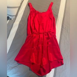 NWOT Victoria’s Secret Red Romper Size S